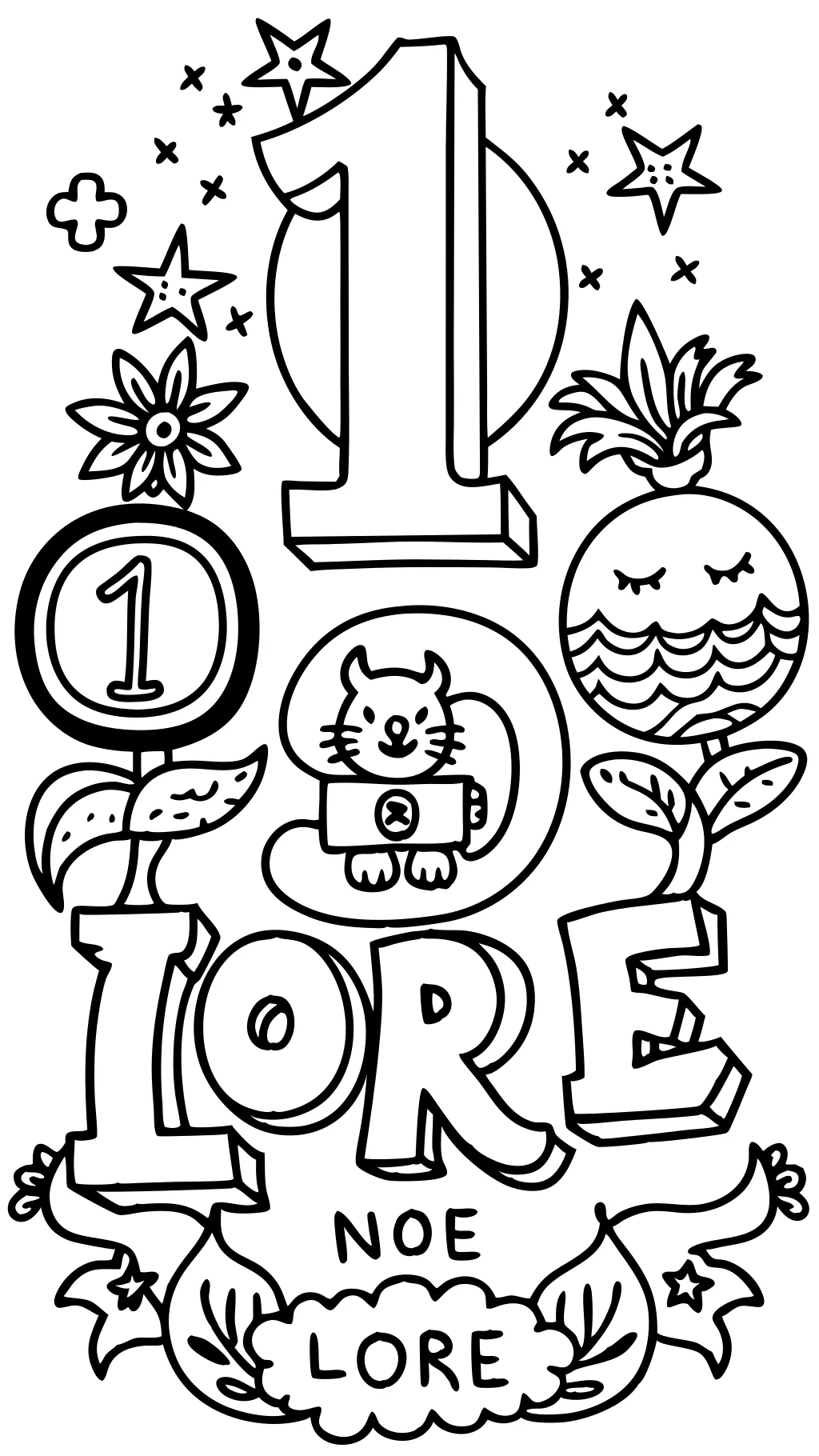 number lore coloring pages